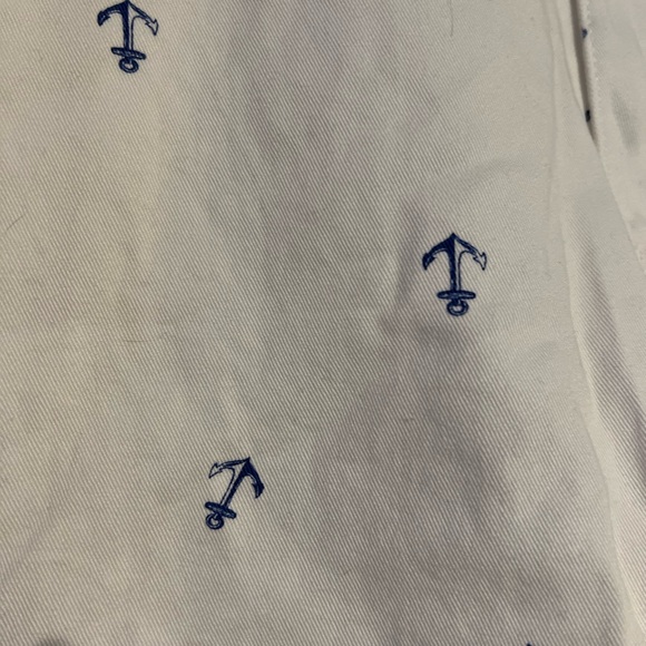 NWT IZOD White Men’s Big & Tall Shorts with Blue Anchor Print Size 44. - Picture 7 of 7